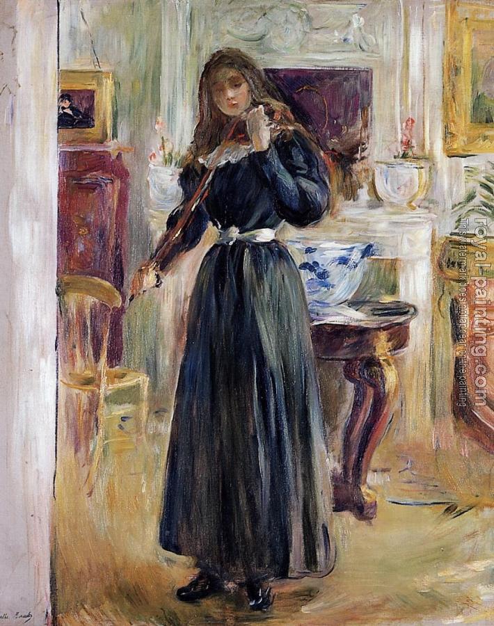 Berthe Morisot : Julie Playing a Violin